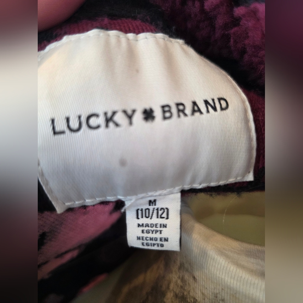 LUCKY BRAND fleece Jacket Kids Sz M 10-12 - Picture 6 of 7